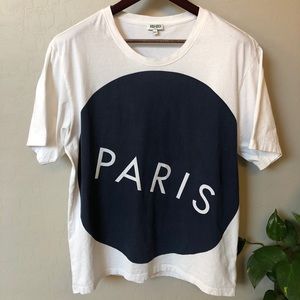 KENZO PARIS classic round neck cotton t-shirt XXL